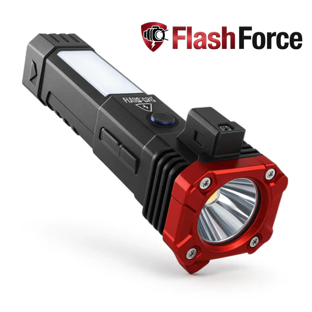 FlashForce® Tactical Flashlight 4-in-1 [UltraPower]