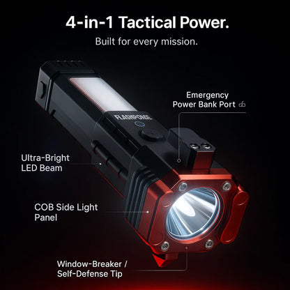FlashForce® Tactical Flashlight 4-in-1 [UltraPower]