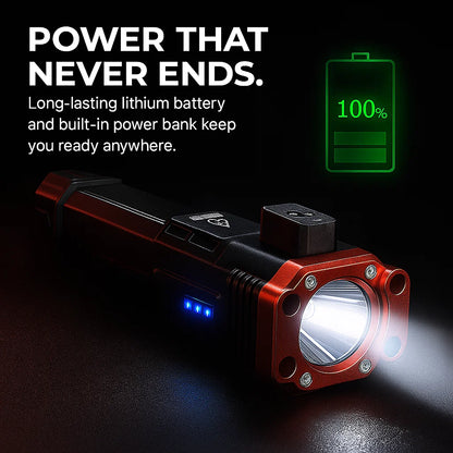 FlashForce® Tactical Flashlight 4-in-1 [UltraPower]